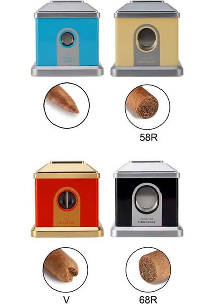 Firebırd Destkop Sky Blue-Grey Masa Tipi Puro Makası 4 Farklı Kesici Bölmeli JF-J73-2 Grey modelleri