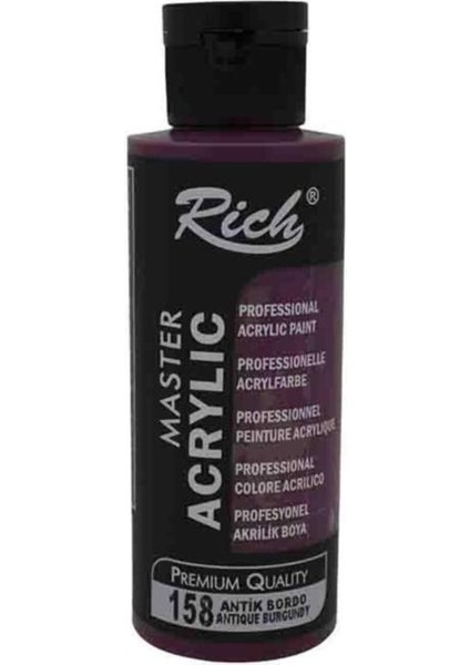 Rich Akrilik Boya Master 120 cc Antik Bordo 120-158