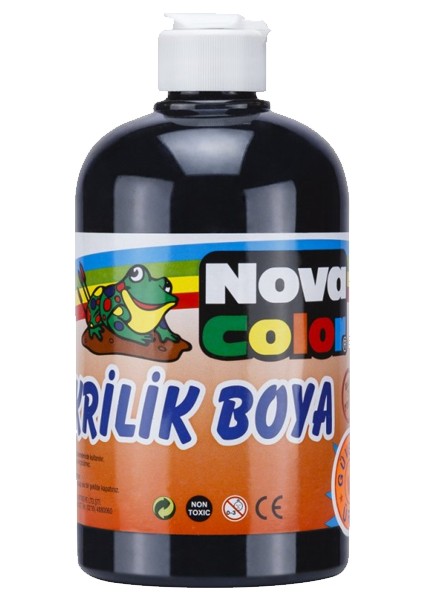 Nova Color Akrilik Boya 500 gr Siyah NC-386