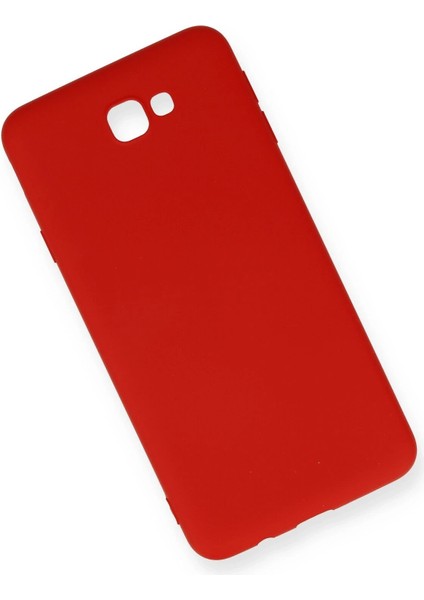 Samsung Galaxy J7 Prime Kılıf Nano Içi Kadife Silikon - Kırmızı modelleri