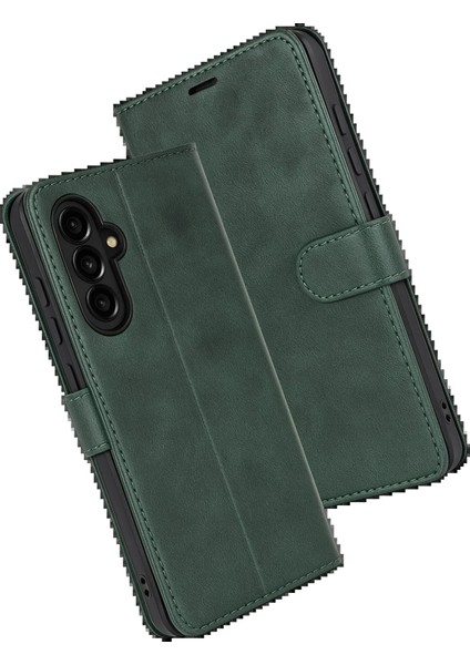 Samsung Galaxy S25 Fe Trend S Plus Kapaklı Kılıf - Yeşil fiyatları