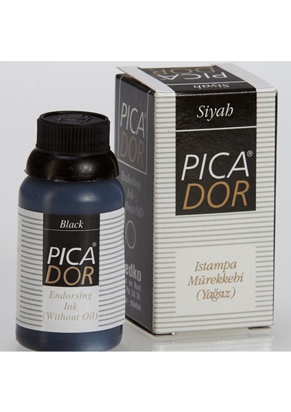 Picador Istampa Mürekkebi 30 cc Siyah (12 Adet)