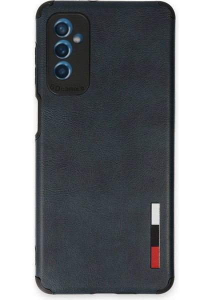 Samsung Galaxy M52 5g Kılıf Loop Deri Silikon - Lacivert