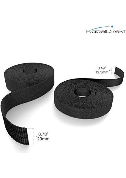 – Cırt Kablo Bağı – 15 M×12,5mm – Istenen Boyutta Kesilebilir, Yeniden Kullanılabilir (Kesilebilir Cırt Rulosu, Tekrar Kapatılabilir Bant Kabloları Vs., Siyah) fiyatları