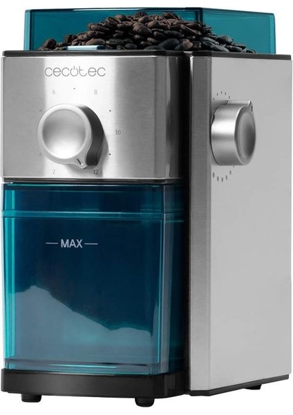 Elektrikli Kahve Değirmeni Steelmill 2000 Ayarlama. Paslanmaz Çelik, Düz Öğütme Dişleri, 17 Kademeli, 250 gr Kapasite, 2-12 Fincan