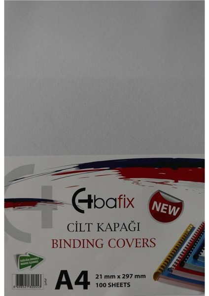 Bafix Cilt Kapağı Plastik Opak A4 160 Mıc Şeffaf (100 Lü)