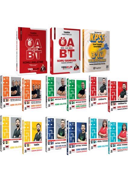 2026 Meb Ags Tüm Konular Konu Anlatımı-Soru Bankası-Öabt Tarih Öğretmenliği