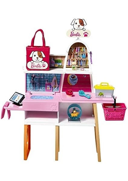 ve Evcil Hayvan Dükkanı Oyun Seti Bebek ve Evcil Hayvan Dükkanı Oyun Seti, 4 Hayvan Arkadaş ve Aksesuarlar Dahil, 3-7 Yaş Arası Için GRG90 GRG90 modelleri