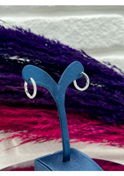 925 Ayar Gümüş Halka Modeli Büyük Boy Zarif Kadın Küpe fiyatları