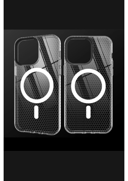 iPhone 12 Pro Max Kılıf Beta Magneticsafe Silikon - Şeffaf