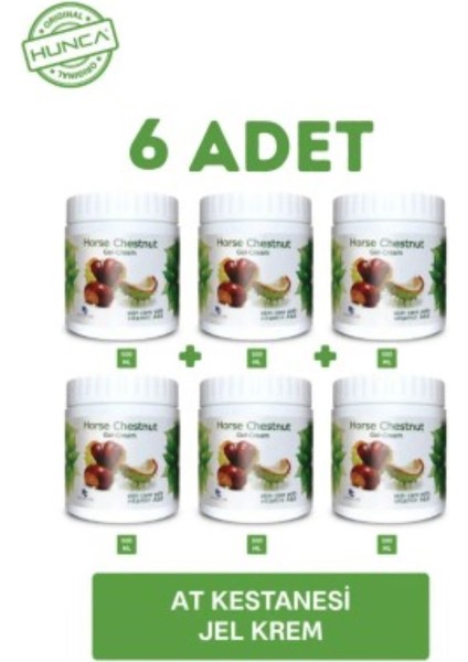 At Kestanesi Jeli, Kas ve Eklem Masaj Kremi 500 ml ( 6 Adet x 500 ml )