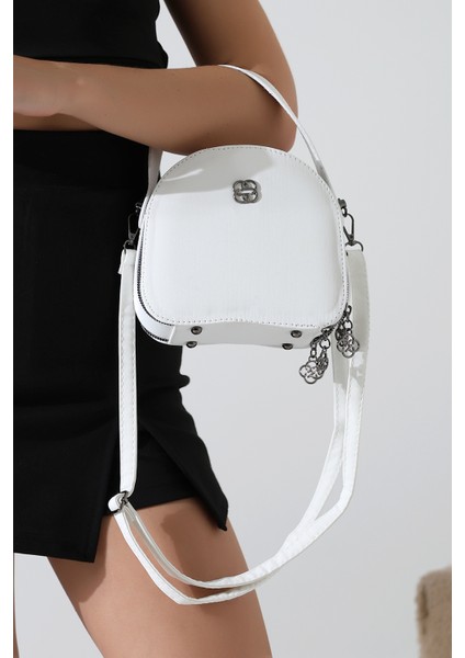 Oval Küçük Boy Çift Bölmeli Şık Tasarım Kadın El Kol Omuz Çantası fırsatları