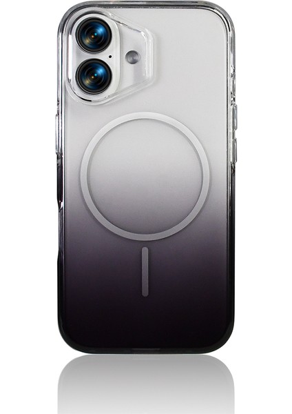 iPhone 16 Kılıf M-Safe Şarj Özellikli Zore Septik Silikon Kapak - Turkuaz