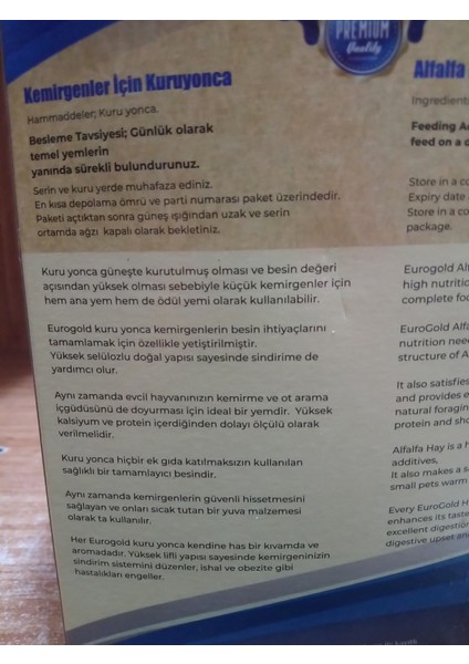 Kemirgenler Için Kuru Yonca 300 Gram+Atomix Kemirgen Kraker 3 Adet 250 Gram modelleri