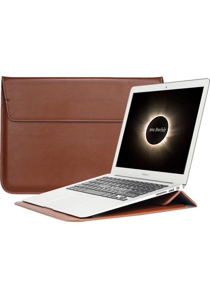 Laptop Çantası Deri El Çantası Bilgisayar Çantası 15 Inç Çantası Kese Kılıfı Su Geçirmez