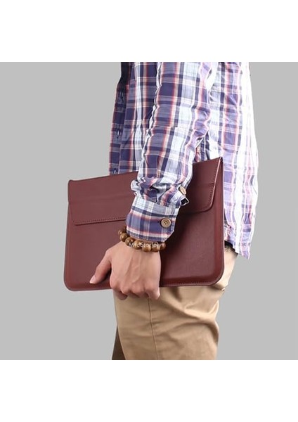 Laptop Çantası Deri El Çantası Bilgisayar Çantası 15 Inç Çantası Kese Kılıfı Su Geçirmez fiyatları