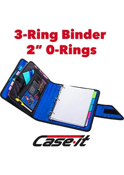 The Open Tab Açılış Bağlayıcı - 5 Inç O-Halkalar - 5 Renkli Sekme Genişleyen Dosya Klasörü - Çoklu Cepler - 400 Yaprak Kapasitesi - Mavi S-826-A modelleri