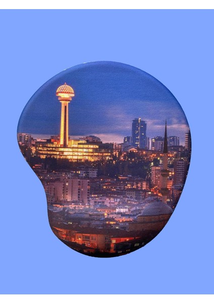Türkiye Serisi - Ankara Atakule Baskılı Bilek Destekli Mouse Pad