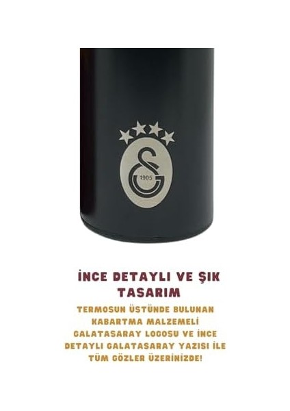 500ML Lisanslı Çift Katlı Paslanmaz Çelik Termos 8 Saat Soğuk Hediye Kutulu Siyah fiyatları