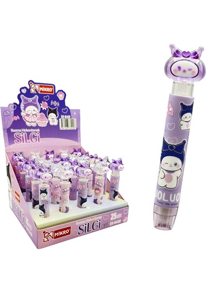 ER8468 Basma Mekanizmalı Silgi Pomika 25Lİ Kt