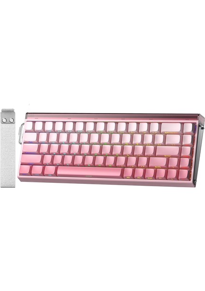 Aula Hero 68 He Manyetik Klavye Trigger Switch 8000Hz Rgb Neon Tkl Hot Swap Oyuncu Klavyesi Pembe