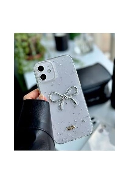 Go Aksesuar 12 ve 12 Pro Uyumlu Simli Kurdele Oyuncak Tasarımlı Esnek Silikon Kılıf - Simlifiyonk fiyatları