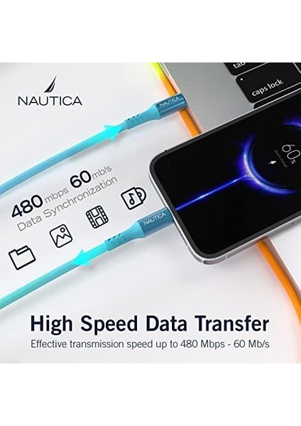 C58 Pd Usb-C To Lightning 20W LED Işıklı Şarj ve Data Kablosu 1.2m Çok Renkli modelleri