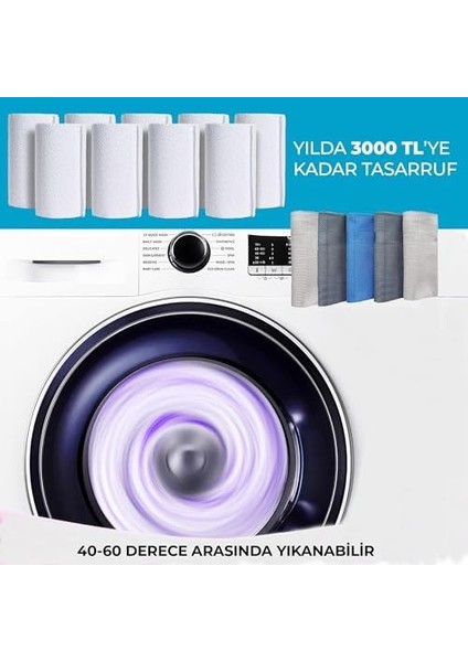 Mikrofiber Temizlik Bezi 5&apos;li Paket, 60X40 cm Çok Amaçlı Sihirli Araba Cam, Toz, Mutfak, Oto ve Motosiklet Temizlik Bezi modelleri