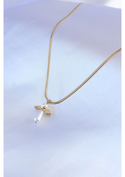 316L Çelik Gold Renk Italyan Zincir Model Piyon Figür Kadın Kolye - Lisinya fiyatları