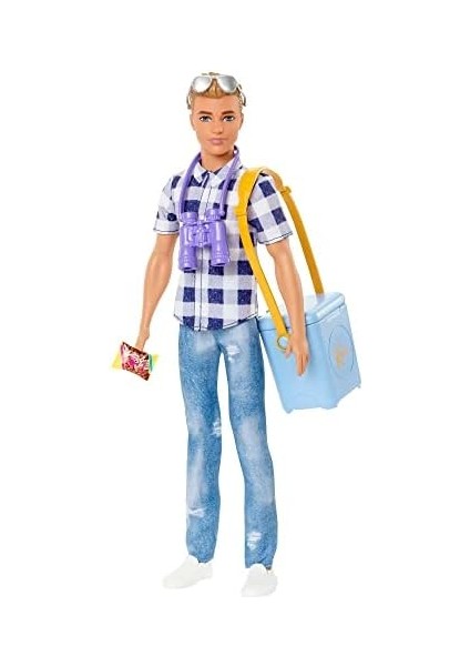 Ken Kampa Gidiyor Oyun Seti Ken ve Aksesuarları, 3 Yaş ve Üzeri Için Oyuncak HHR66 fiyatları