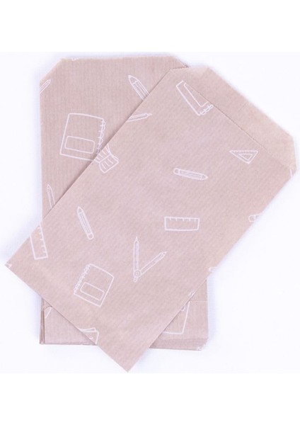 Desenli 50 Adet Kese Kağıdı, 11X20 cm