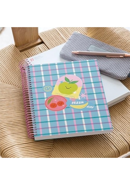 Defter Mr A5 100 Sayfa Çizgili Spiralli Meyveler modelleri