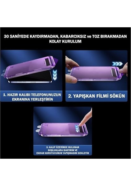 16/16 Pro /16 / 16 Pro Max Hayalet Aparatlı Ekran Otomatik Kurulumlu Toz Engelleyici Baloncuk Bırakmaz Hayalet Ekran Camdır ( 16 Hayalet Ekran) modelleri