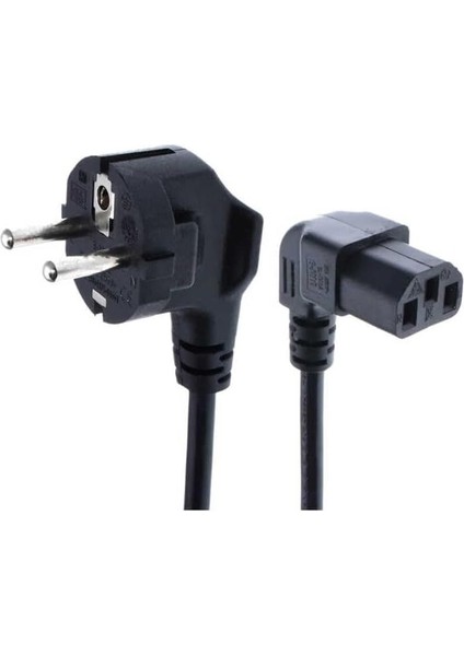 Power Kablo - 90 Derece L Uç - Dik Açılı - Power Kablosu - 1.8 mt fiyatları