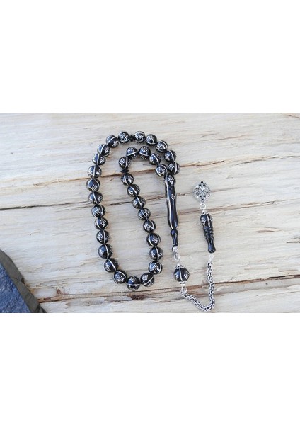 Oltu Taşı Küre Karpuz Baklava Bilek Boy Işlemeli Tespih fiyatları