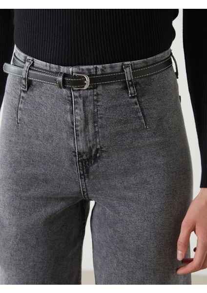 Yeni Sezon Beli Kemerli Wideleg Kadın Jean Pantolon modelleri