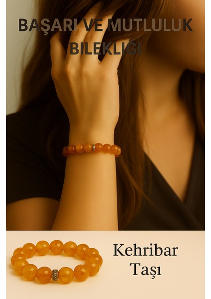 Orijinal Doğal Taş El Yapımı Enerji - Uyum - Denge Sağlayan Bileklik-18