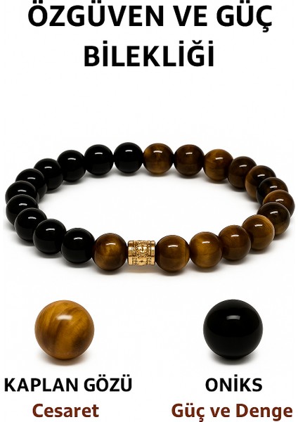 Orijinal Doğal Taş El Yapımı Enerji - Uyum - Denge Sağlayan Bileklik-43