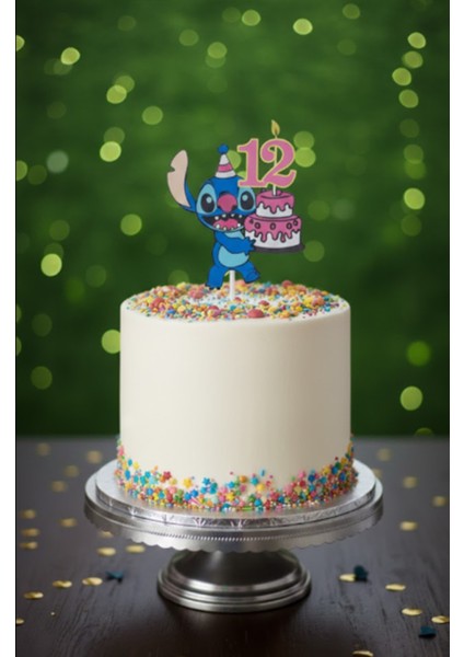 12 Yaş Stitch Yaş Pasta Süsü