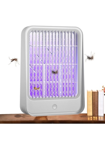Elektrikli Sinek Kovucu USB Şarjlı Sessiz ve Etkili LED Işıklı Kapan ( Lisinya )