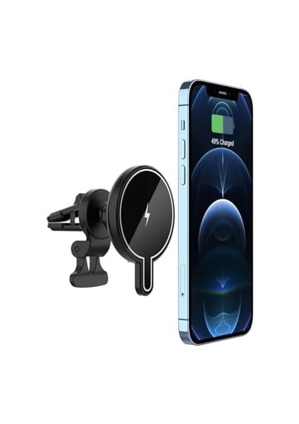 13 14 15 Uyumlu 15W Kablosuz Araç Içi Cep Telefonu Şarj ve Tutucu - 2in1 Uyumlu Şarj - Havalandırma ve Montaj D9 fiyatları