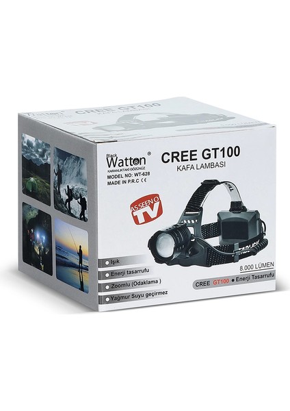 GT100 LED Şarjlı Kafa Lambası WT-628 - Lisinya indirimleri
