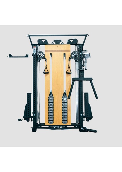 Xworks Dual Adjustable Pulley Slim - Duvara Monte Dap Ahşap - Slim Strength W (Duvar Tipi)