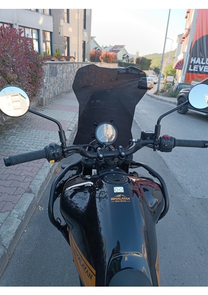 Royal Enfield Himalayan Tur Camı 55CM Şeffaf, Veya Füme