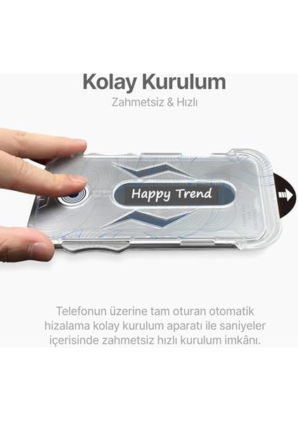 15 Pro Uyumlu Hizalama Aparatlı Cam Takılırken Camın Kesinlikle Toz Bırakmayan Tam Koruma Sağlayan Pürüzsüz Kesim Premium Ekran Kırılmaz Cam modelleri