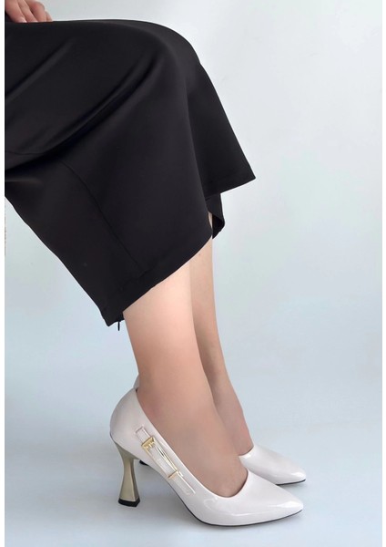 Motya Bej Rugan Topuklu Ayakkabı modelleri