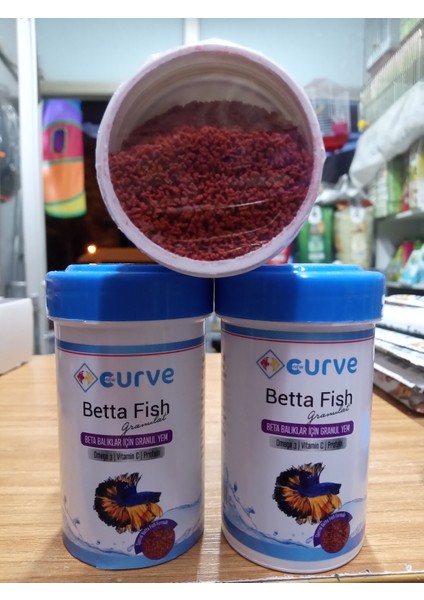 Betta Fish Granül Balık Yemi 100 ml 3 Paket