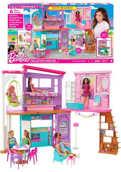 Tatil Evi Oyun Seti 30&apos;dan Fazla Parça Içeren Tatil Evi, 3 Yaş ve Üzeri Için Oyuncak HCD50