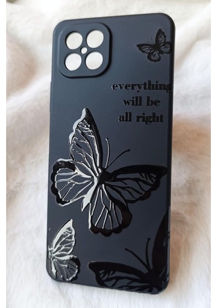 X600 Için Kapak LKL01 Özel Tasarım Laklı Desenli Kılıf Butterfly