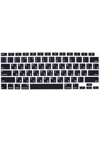 Rusça Klavye Air M1 13 Inç 2020 ( &apos;li Air) A2337 A2179 Us ile Uyumlu Siyah modelleri